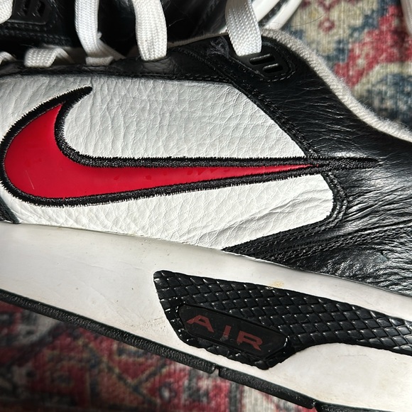 Vintage Nike Air Black White Red Skater Tennis Shoes men’s size 12 - Picture 14 of 16